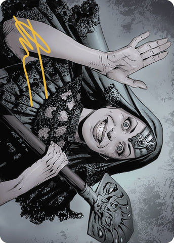 Image for Gisa, the Hellraiser Art Card (Gold-Stamped Signature) (51) [Art Series: Outlaws of Thunder Junction]