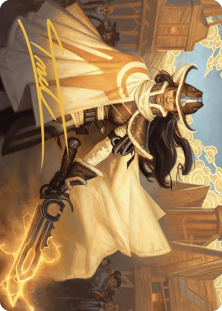 Image for Omenport Vigilante Art Card (Gold-Stamped Signature) (3) [Art Series: Outlaws of Thunder Junction]