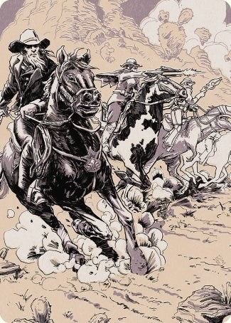 Image for Overwhelming Forces Art Card (40) [Art Series: Outlaws of Thunder Junction]