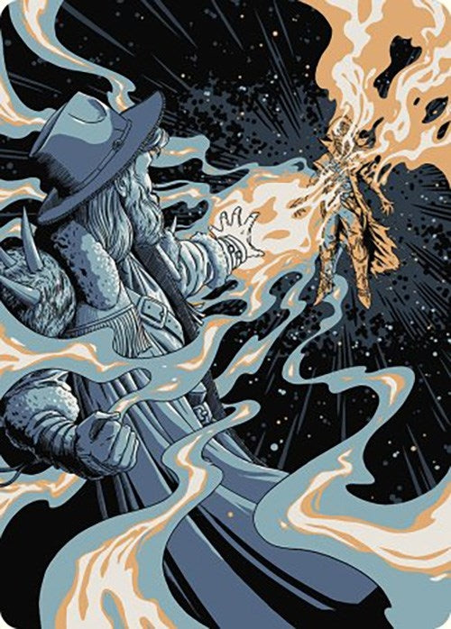 Image for Mana Drain Art Card (39) [Art Series: Outlaws of Thunder Junction]
