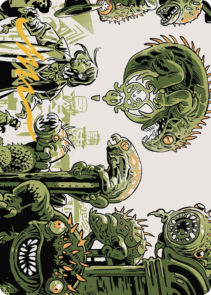 Image for Pest Infestation Art Card (Gold-Stamped Signature) (42) [Art Series: Outlaws of Thunder Junction]