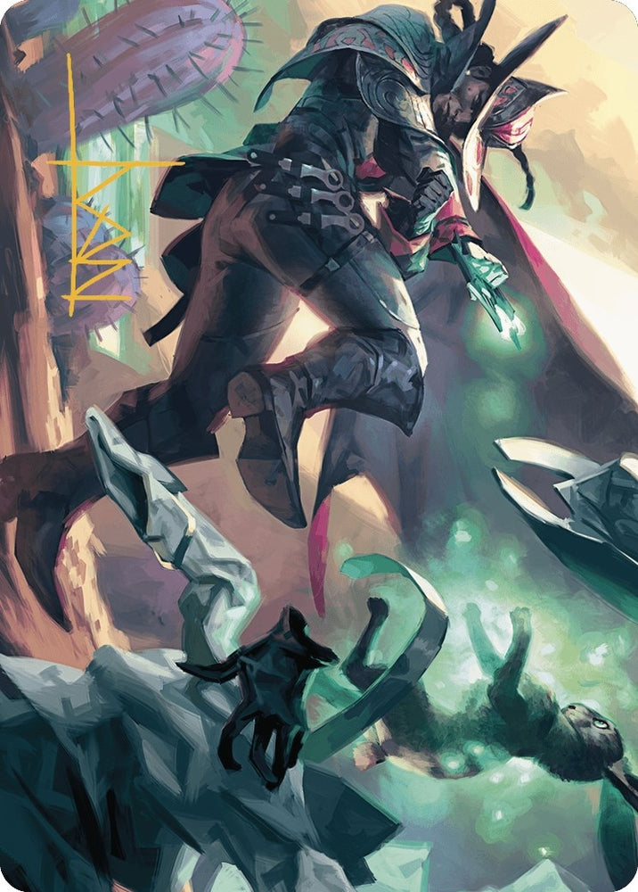 Image for Metamorphic Blast Art Card (Gold-Stamped Signature) (7) [Art Series: Outlaws of Thunder Junction]