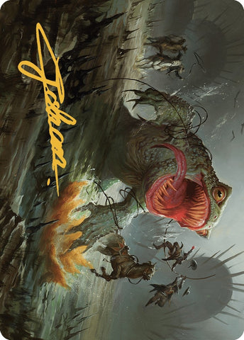Image for The Gitrog, Ravenous Ride Art Card (Gold-Stamped Signature) (22) [Art Series: Outlaws of Thunder Junction]