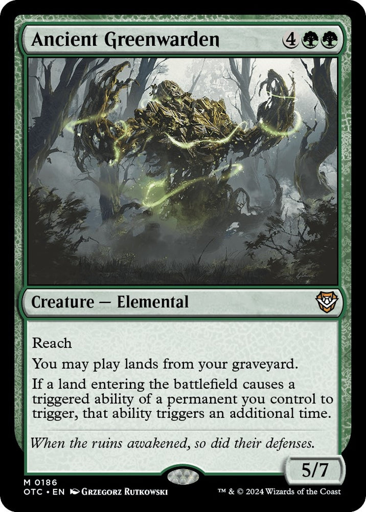 Image for Ancient Greenwarden (186) [Commander: Outlaws of Thunder Junction]