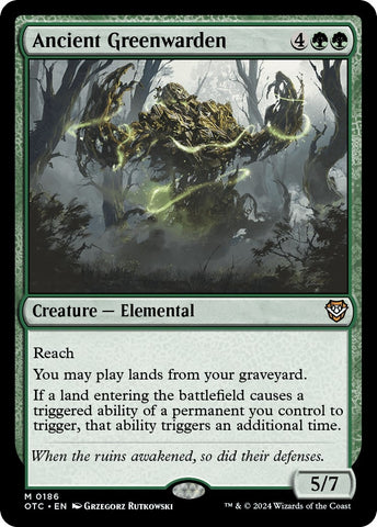 Image for Ancient Greenwarden (186) [Commander: Outlaws of Thunder Junction]