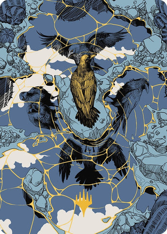 Image for Fractured Identity Art Card (Gold-Stamped Planeswalker Symbol) (46) [Art Series: Outlaws of Thunder Junction]