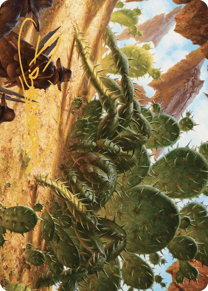 Image for Cactarantula Art Card (Gold-Stamped Signature) (12) [Art Series: Outlaws of Thunder Junction]