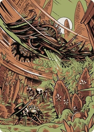 Image for Contagion Engine Art Card (50) [Art Series: Outlaws of Thunder Junction]