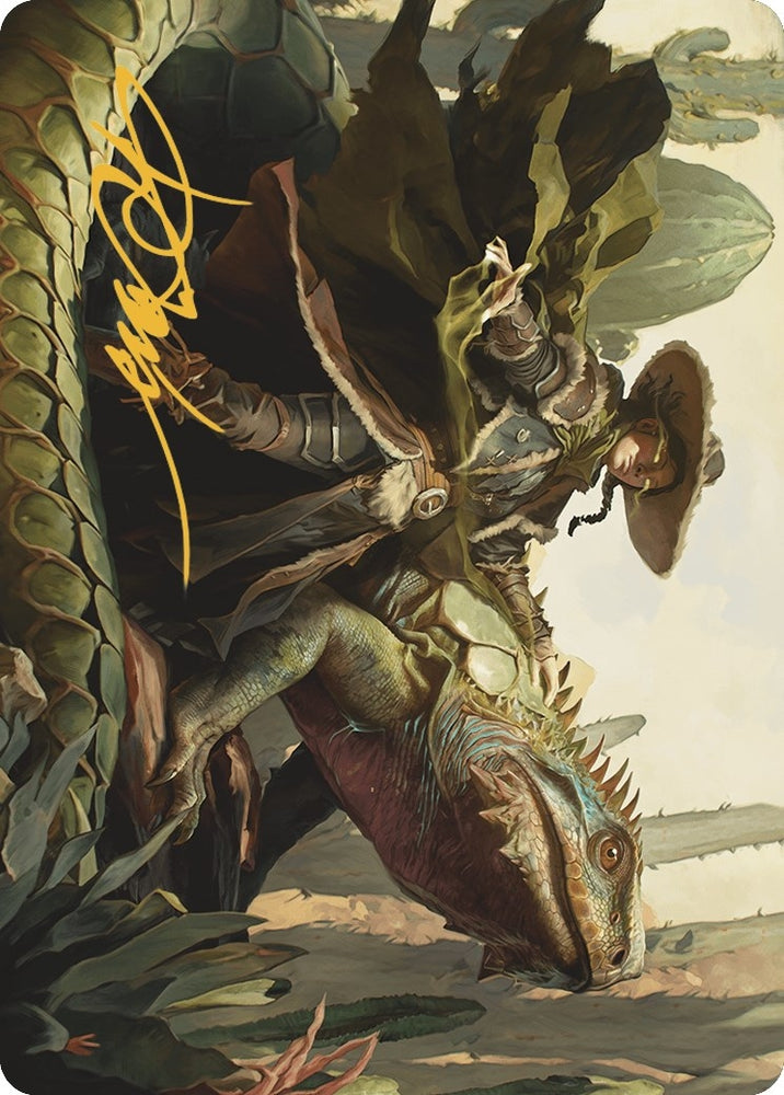 Image for Outcaster Trailblazer Art Card (Gold-Stamped Signature) (14) [Art Series: Outlaws of Thunder Junction]