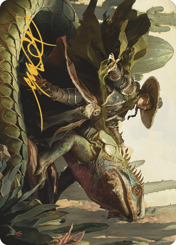 Image for Outcaster Trailblazer Art Card (Gold-Stamped Signature) (14) [Art Series: Outlaws of Thunder Junction]