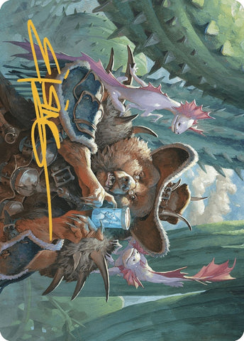 Image for Doc Aurlock, Grizzled Genius Art Card (Gold-Stamped Signature) (21) [Art Series: Outlaws of Thunder Junction]