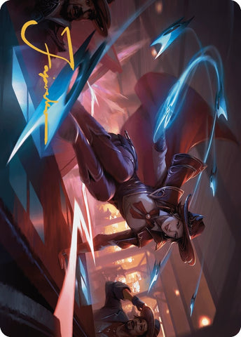 Image for Slick Sequence Art Card (Gold-Stamped Signature) (33) [Art Series: Outlaws of Thunder Junction]