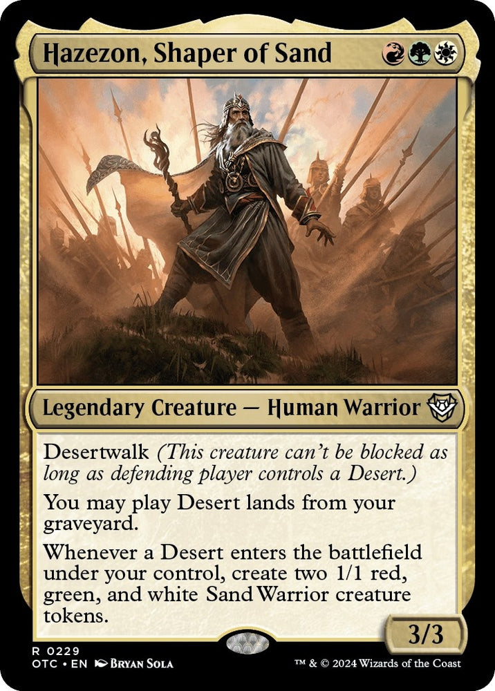 Image for Hazezon, Shaper of Sand (229) [Commander: Outlaws of Thunder Junction]