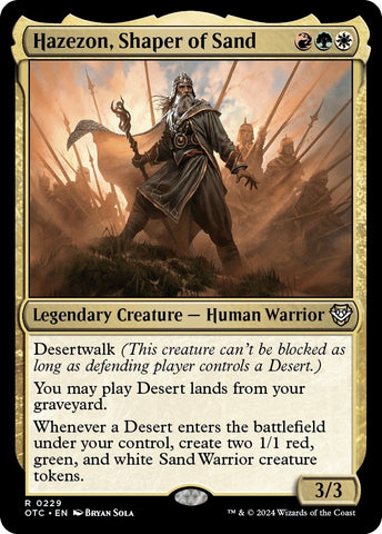 Image for Hazezon, Shaper of Sand (229) [Commander: Outlaws of Thunder Junction]