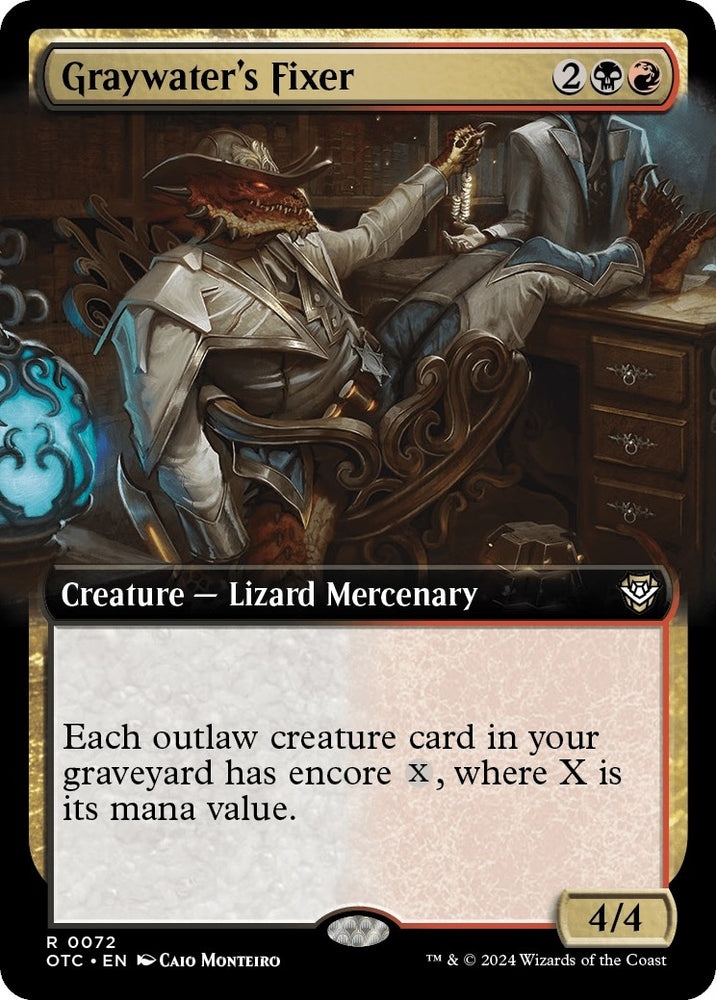 Image for Graywater's Fixer (Extended Art) (72) [Commander: Outlaws of Thunder Junction]