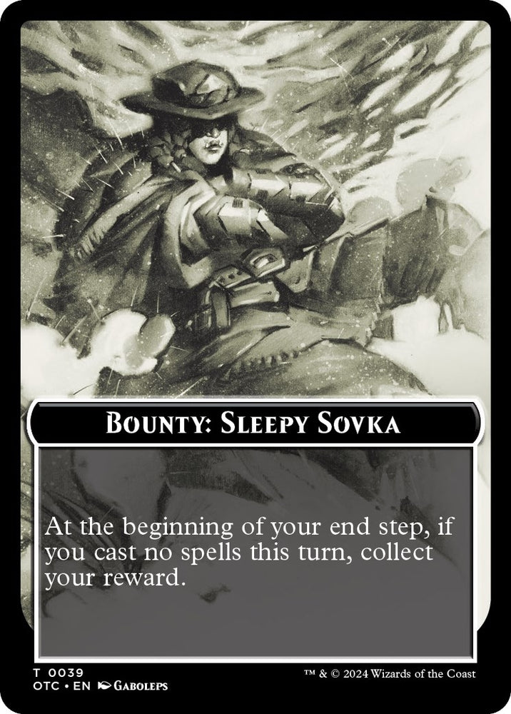 Image for Bounty: Sleepy Sovka // Bounty Rules Double-Sided Token (39) [Commander: Outlaws of Thunder Junction]