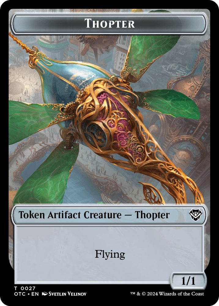 Image for Thopter // Treasure Double-Sided Token (27 // 18) [Commander: Outlaws of Thunder Junction]