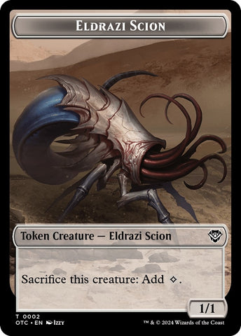 Image for Eldrazi Scion // Manifest Double-Sided Token (2 // 28) [Commander: Outlaws of Thunder Junction]