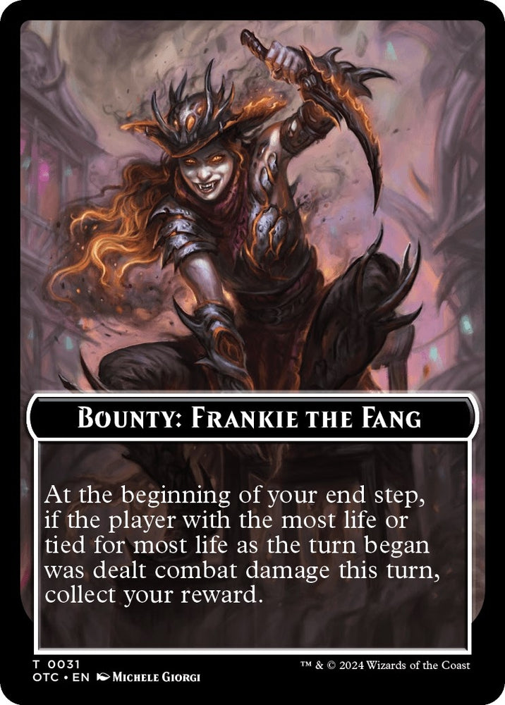 Image for Bounty: Frankie the Fang // Bounty Rules Double-Sided Token (31) [Commander: Outlaws of Thunder Junction]