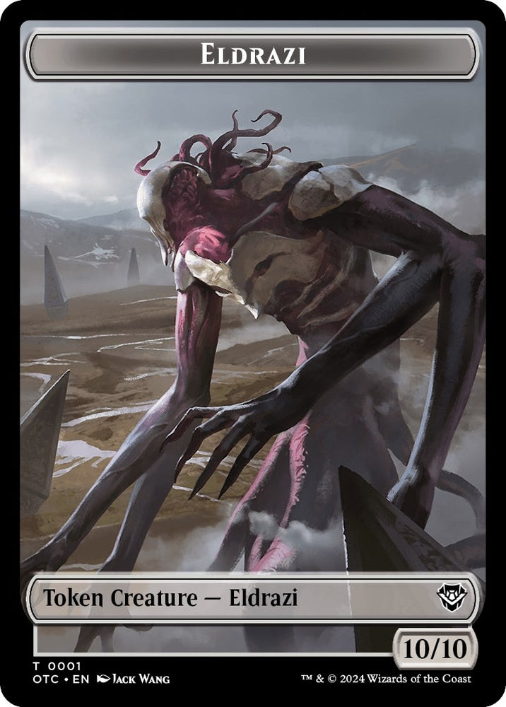 Image for Eldrazi // Clue Double-Sided Token (1 // 16) [Commander: Outlaws of Thunder Junction]