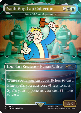 Image for Vault Boy, Cap Collector - Grand Arbiter Augustin IV (Rainbow Foil) (1483) [Secret Lair Drop Series]