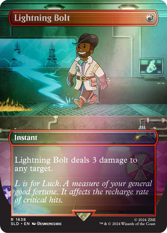 Image for Lightning Bolt (1638) (Rainbow Foil) (1638) [Secret Lair Drop Series]
