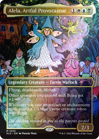 Image for Alela, Artful Provocateur (1630) (Rainbow Foil) (1630) [Secret Lair Drop Series]