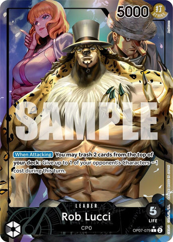 Image for Rob Lucci (079) (Parallel) (OP07-079) - One Piece Card Game