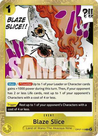 Blaze Slice (OP07-116) (500 Years in the Future)