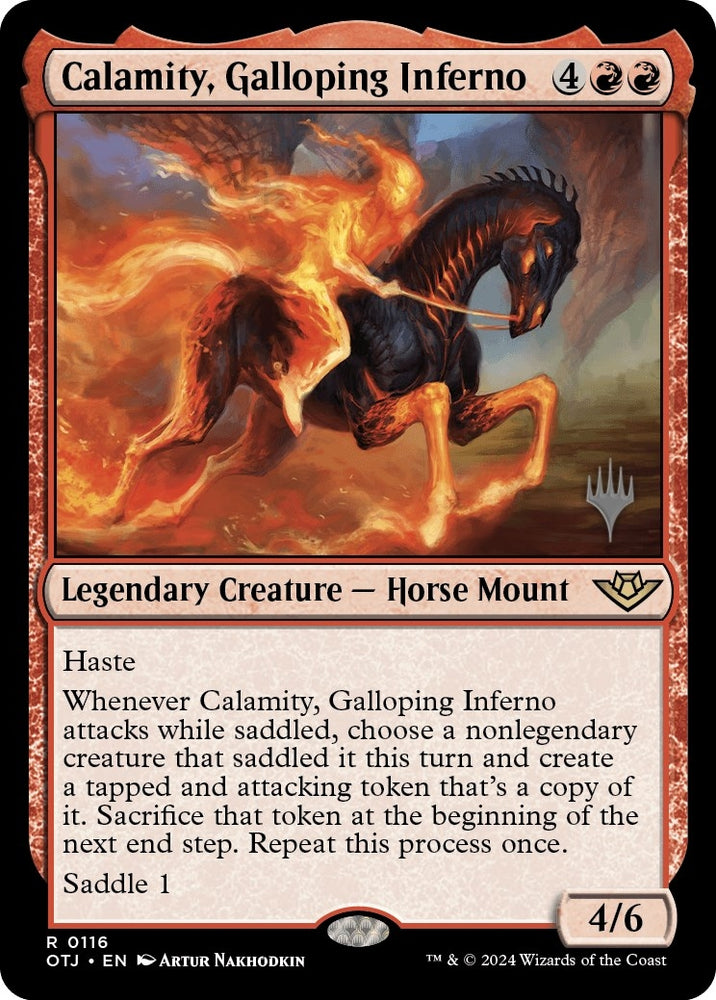 Image for Calamity, Galloping Inferno (116) [Promo Pack: Outlaws of Thunder Junction]