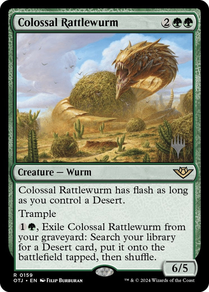 Image for Colossal Rattlewurm (159) [Promo Pack: Outlaws of Thunder Junction]