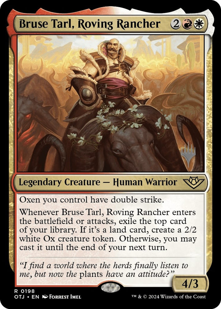 Image for Bruse Tarl, Roving Rancher (198) [Promo Pack: Outlaws of Thunder Junction]