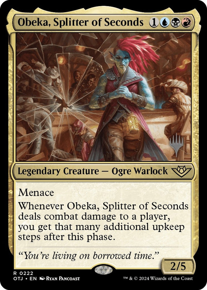 Image for Obeka, Splitter of Seconds (222) [Promo Pack: Outlaws of Thunder Junction]