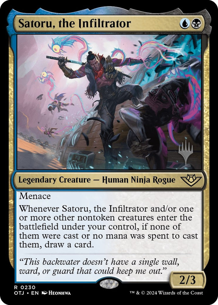 Image for Satoru, the Infiltrator (230) [Promo Pack: Outlaws of Thunder Junction]