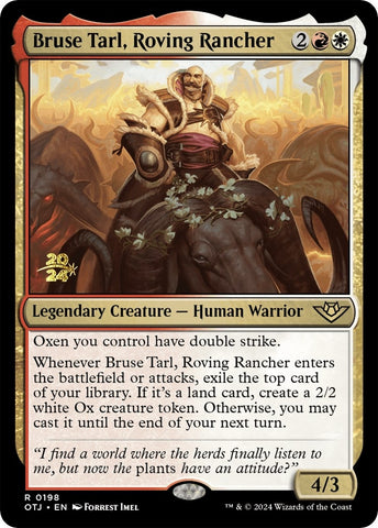 Image for Bruse Tarl, Roving Rancher (198) [Prerelease Cards]