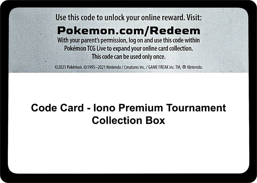 Image for Code Card - Iono Premium Tournament Collection Box - Pokemon