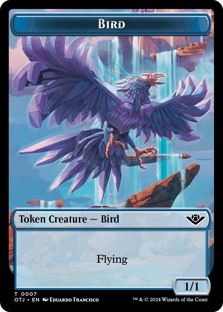 Image for Bird // Plot Double-Sided Token (7 // 20) [Outlaws of Thunder Junction]