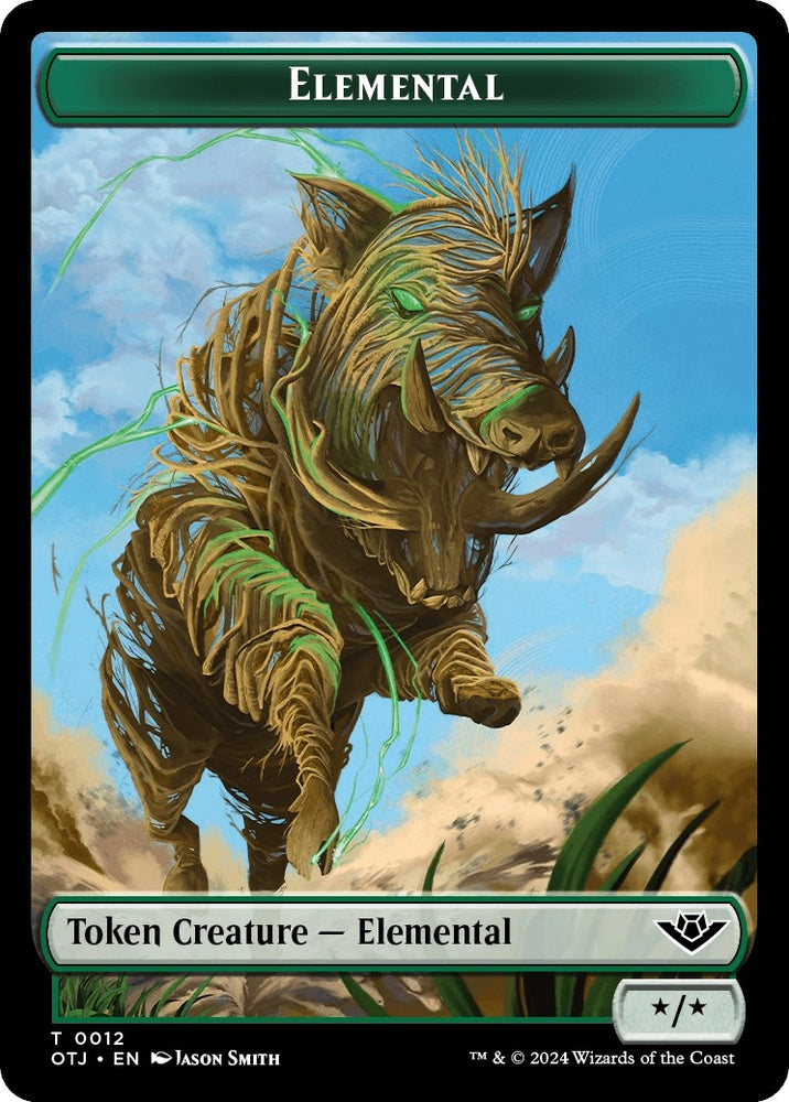 Image for Elemental Token (12) [Outlaws of Thunder Junction]