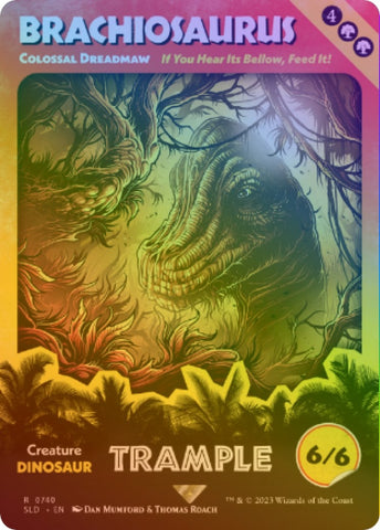 Image for Brachiosaurus - Colossal Dreadmaw (Rainbow Foil) (740) [Secret Lair Drop Series]