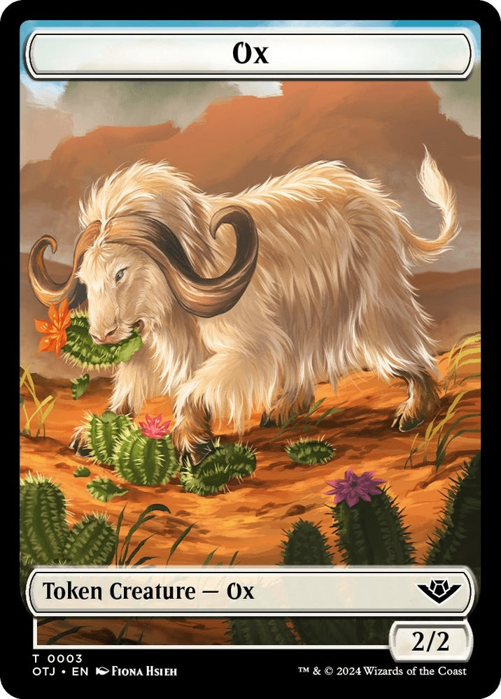 Image for Ox // Plot Double-Sided Token (3 // 20) [Outlaws of Thunder Junction]