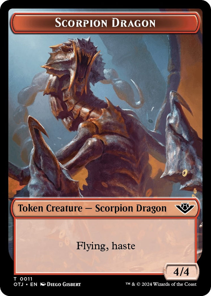 Image for Scorpion Dragon Token (11) [Outlaws of Thunder Junction]
