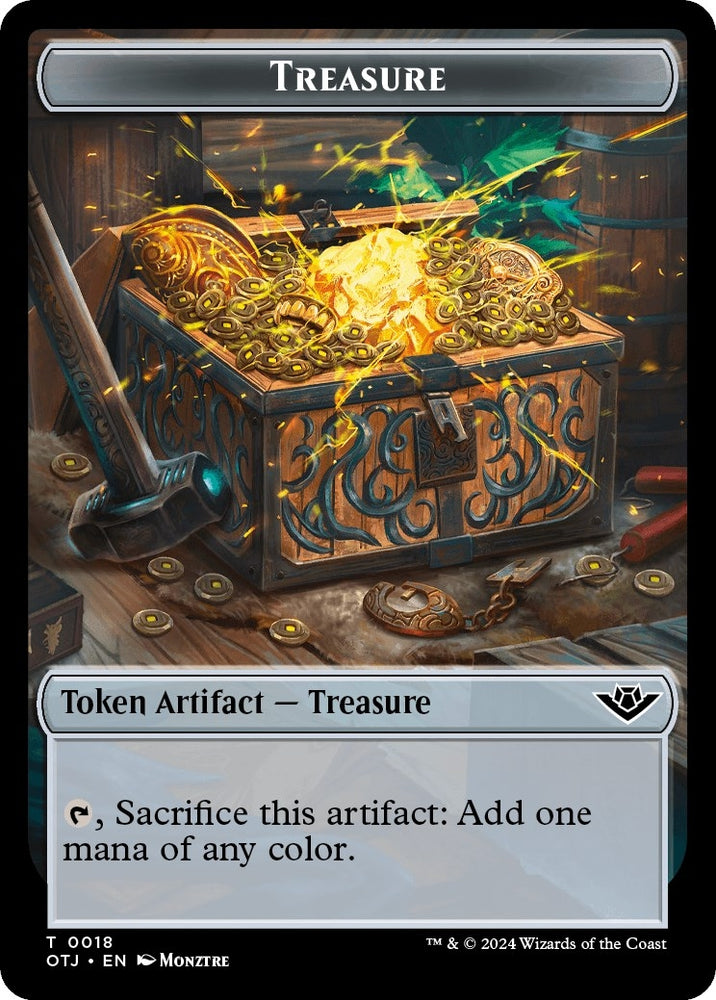 Image for Treasure // Copy Double-Sided Token (18 // 1) [Outlaws of Thunder Junction]
