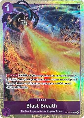 Blast Breath (Premium Card Collection -Best Selection Vol. 1-) (ST04-016) (One Piece Promotion Cards)