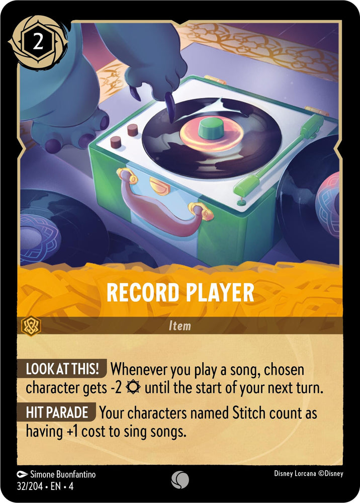 Image for Record Player (32/204) - Disney Lorcana