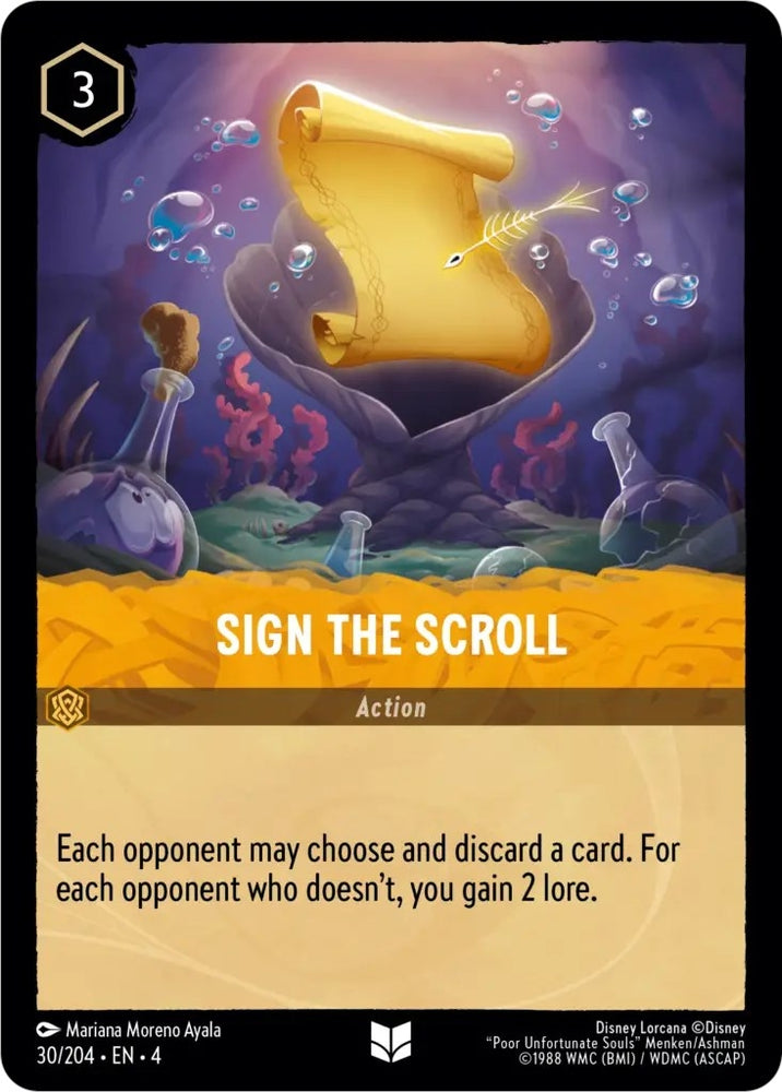 Image for Sign the Scroll (30/204) - Disney Lorcana