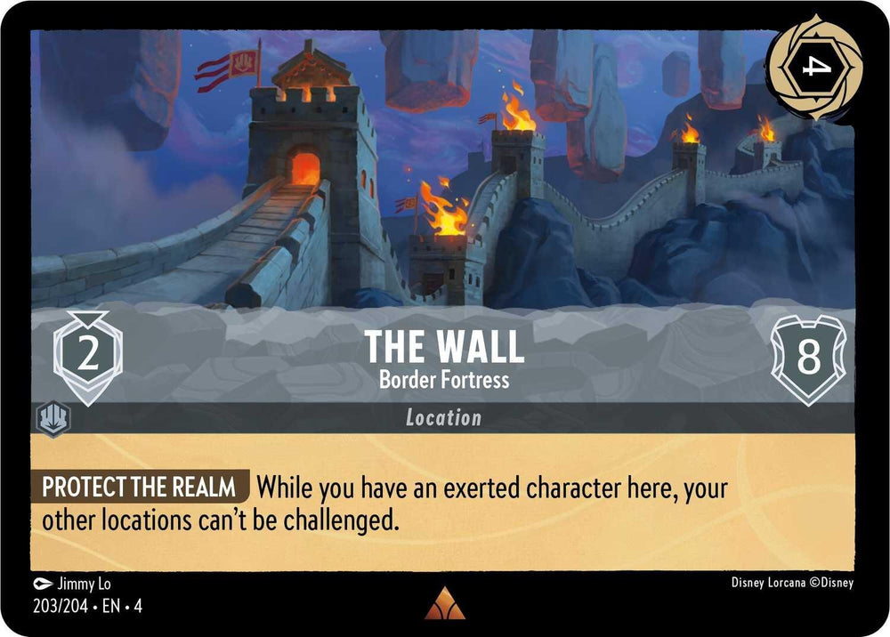 Image for The Wall - Border Fortress (203/204) - Disney Lorcana
