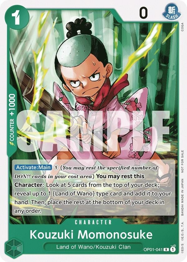 Kouzuki Momonosuke (Tournament Pack Vol. 7) (OP01-041) (One Piece Promotion Cards)