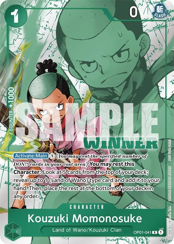 Kouzuki Momonosuke (Winner Pack Vol. 7) (OP01-041) (One Piece Promotion Cards)