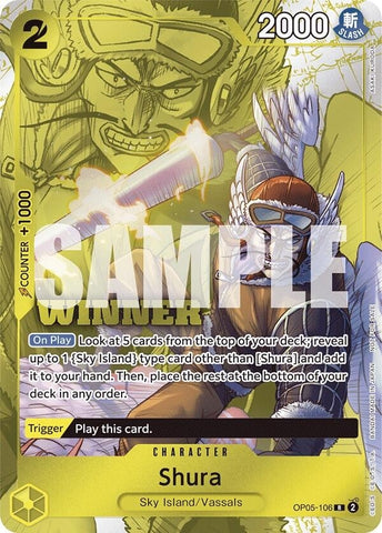 Image for Shura (Winner Pack Vol. 7) (OP05-106) (One Piece Promotion Cards) - One Piece Card Game