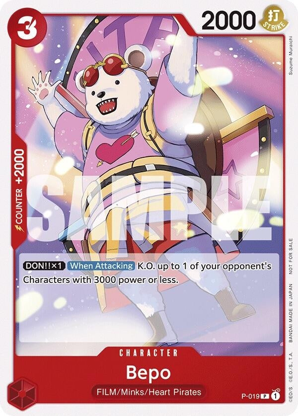 Bepo (Tournament Pack Vol. 7) (P-019) (One Piece Promotion Cards)